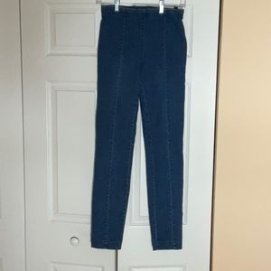 Stretch denim leggings